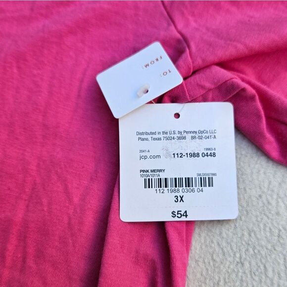 Sleep Chic Merry Vibes Pink and Blue PJ Set Size 3X - Picture 8 of 16